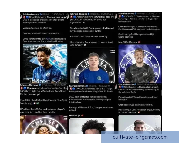 切尔西俱乐部宣布新赛季引援计划多名新球员加盟助力争冠